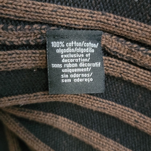 Calvin Klein Brown Knitted Ribbed Full Zip Men's Sweater Size XXL - Picture 8 of 12